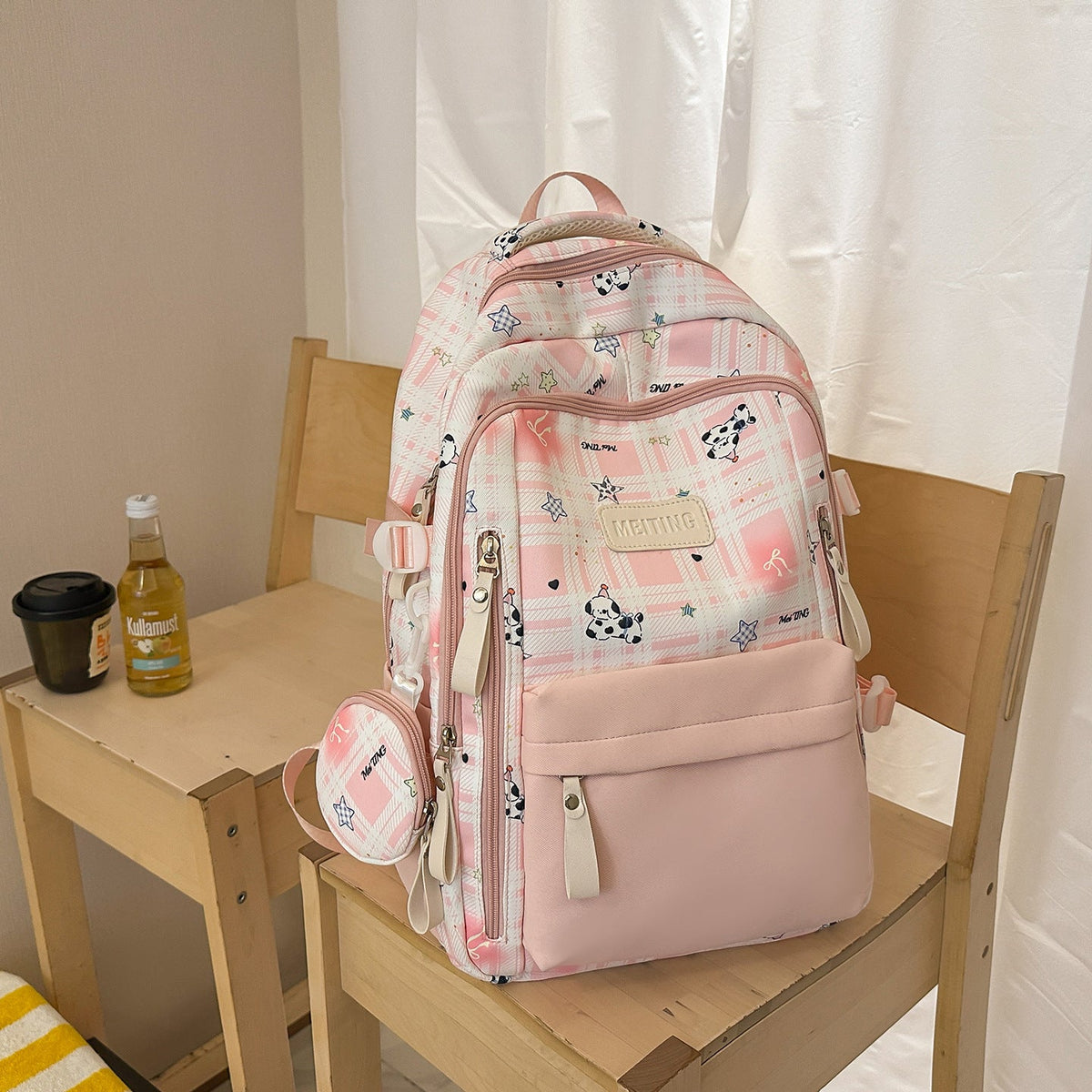 Fun-Themed Patterned Backpack LoungeYard — product view 7