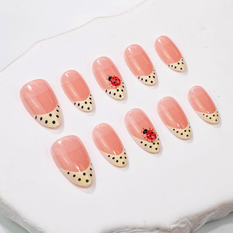 Artistic Ladybug Themed Press-On Nails — product view 2