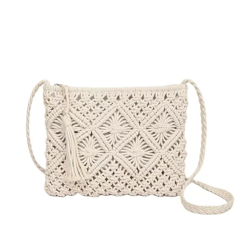 Handmade Macrame Shoulder Bag LoungeYard — product view 7