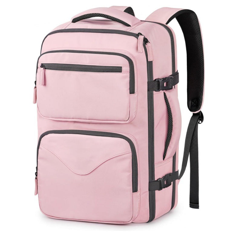 Versatile backpack with multiple compartments and ergonomic design LoungeYard — product view 1