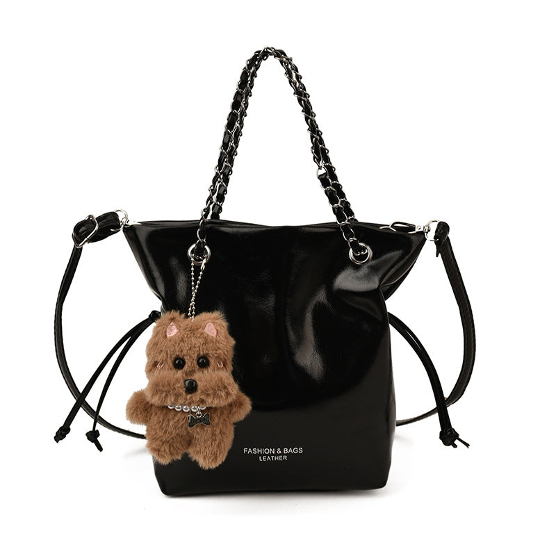 Modern Leather Crossbody Bag — product view 5