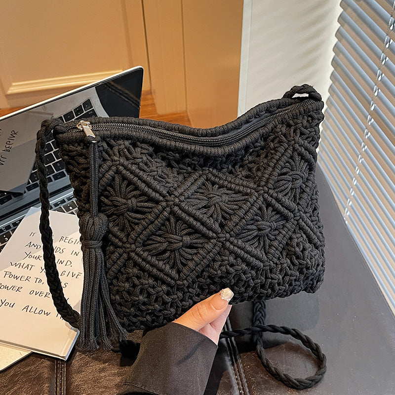 Bohemian Macrame Clutch Bag — product view 4