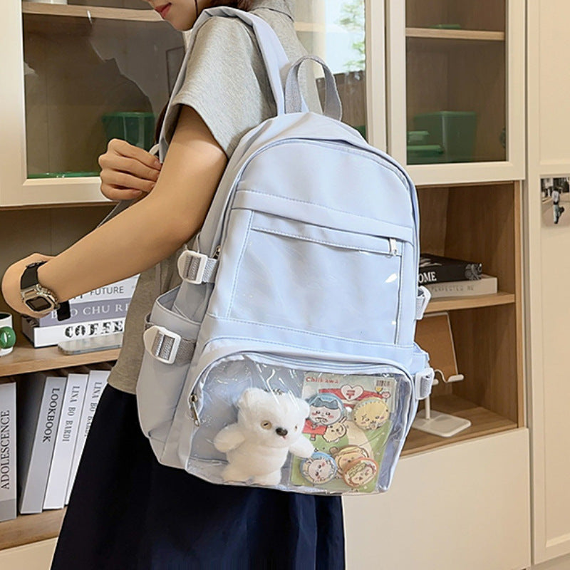 Clear Front Multi-Pocket Backpack LoungeYard — product view 2