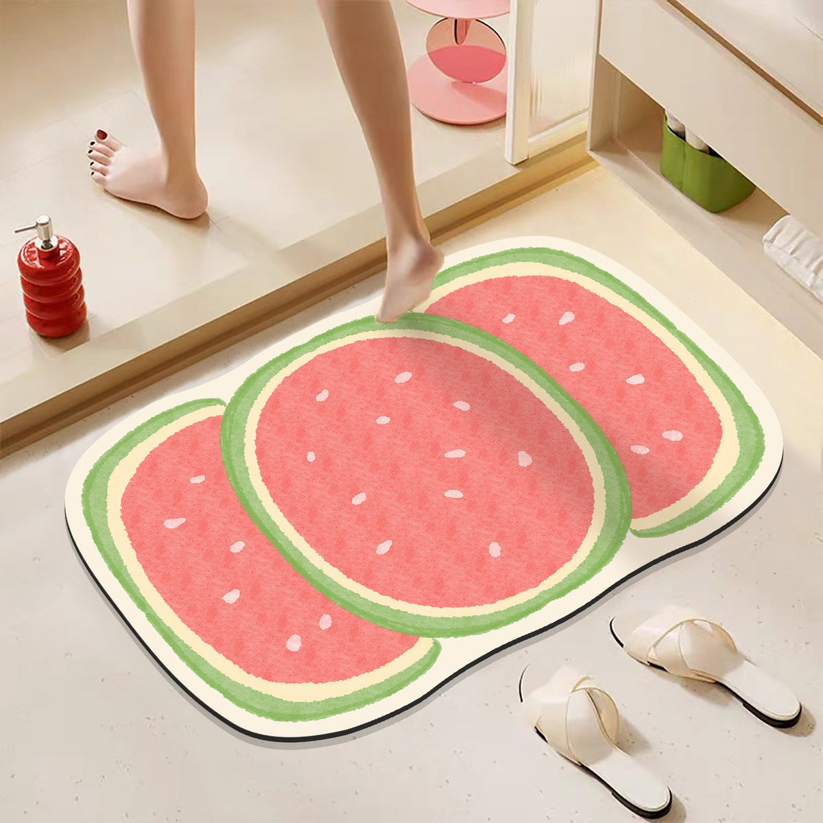 Cartoon Fruit-Themed Bath Mat — product view 7