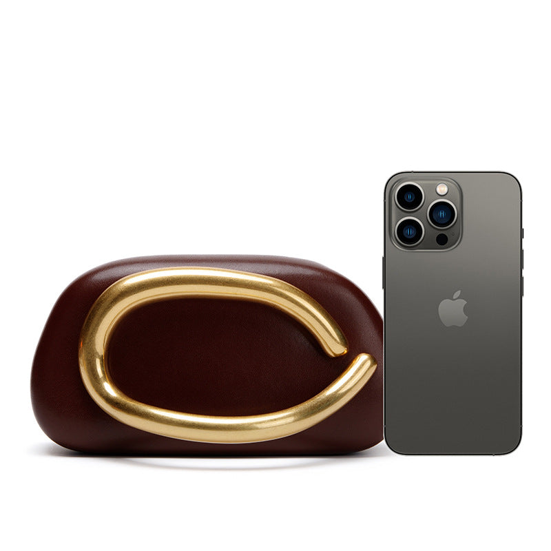 Statement Clutch with Sculptural Handle LoungeYard — product view 5