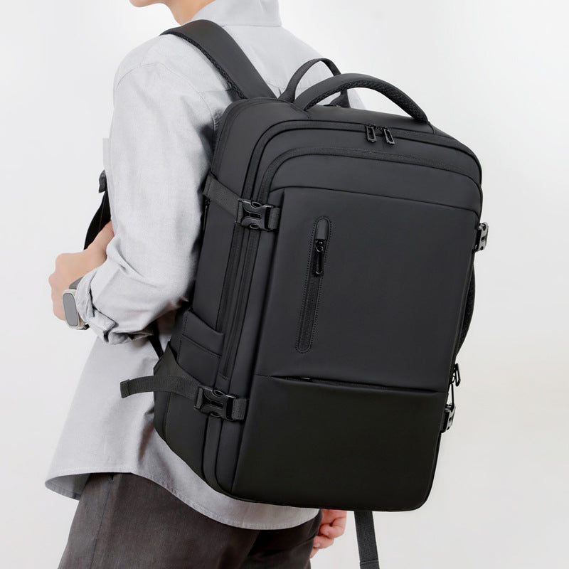 Functional backpack with special laptop compartment and optimal space utilization LoungeYard — product view 2