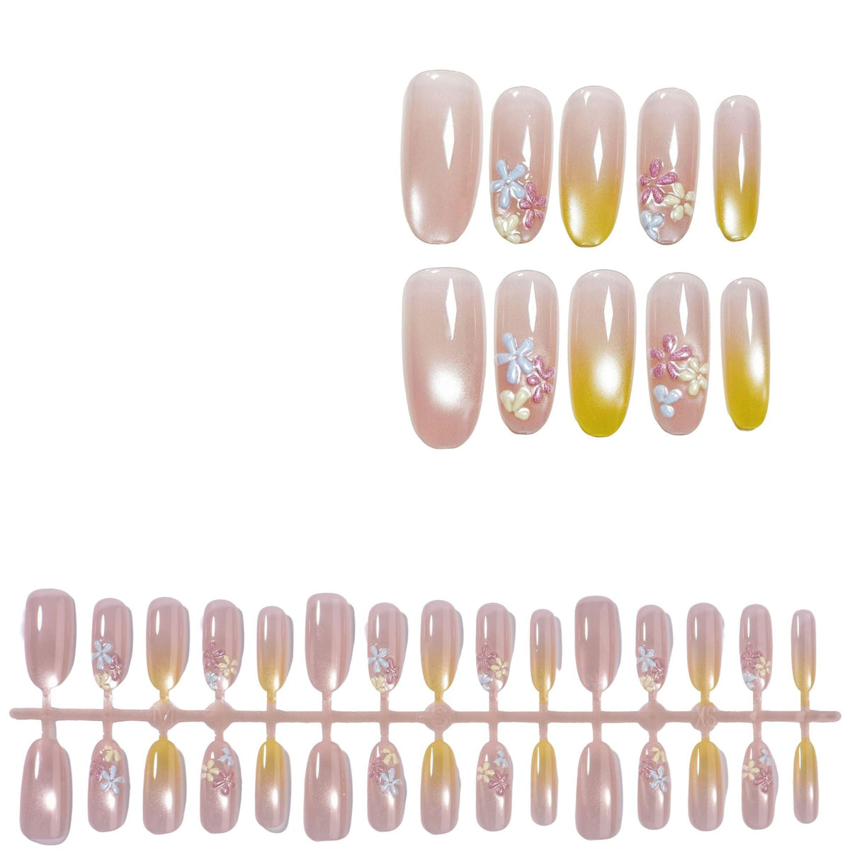 Elegant Floral Press-On Nails — product view 5