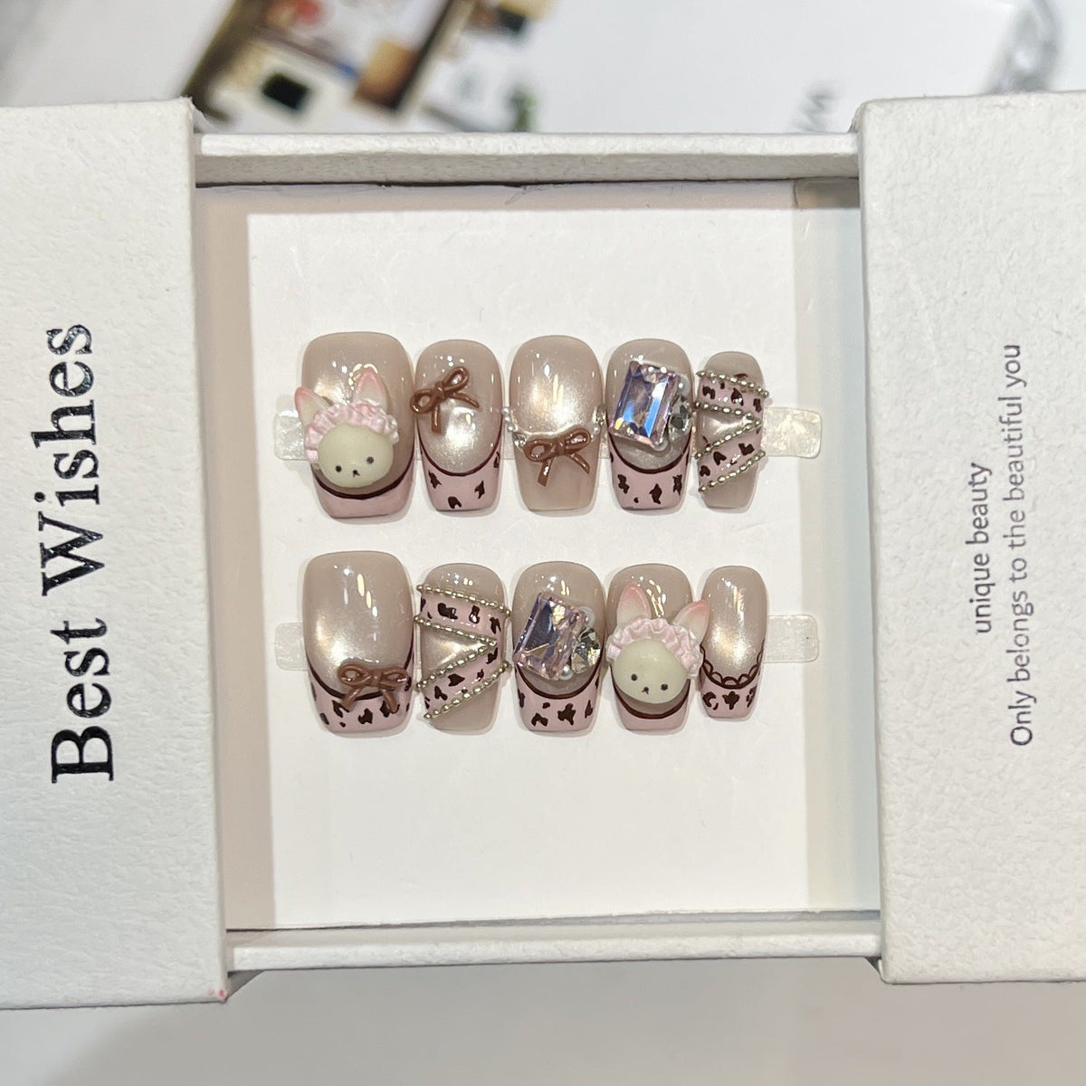 Whimsical Decorative Press-On Nail Set — product view 3