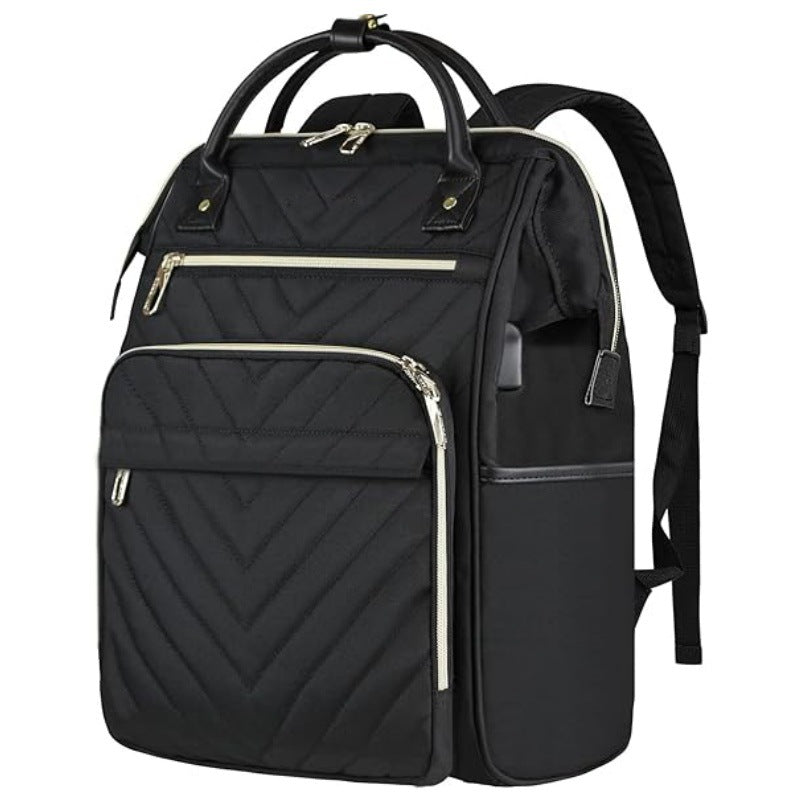 Ergonomic backpack with multiple compartments and luxurious details LoungeYard — product view 6
