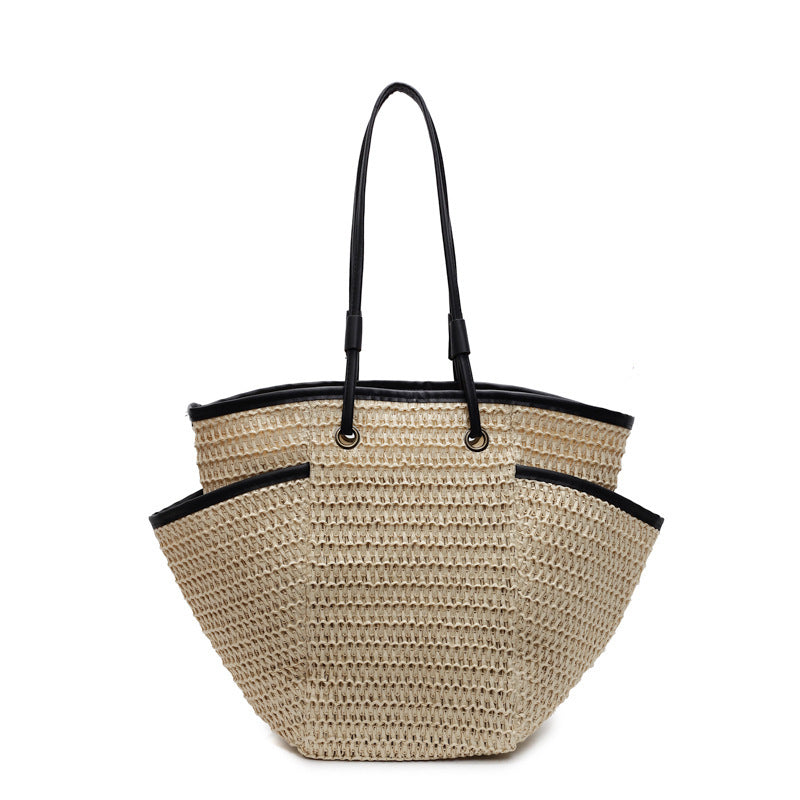 Spacious shopping bag with structured weave LoungeYard — product view 5