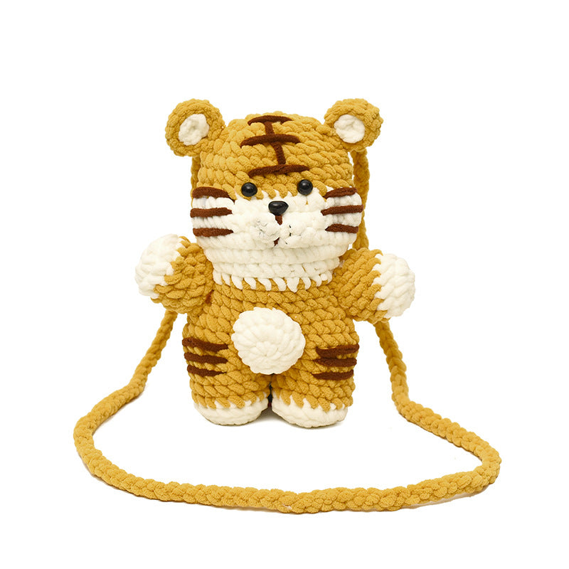 Cute Crochet Mouse Plush Backpack — product view 5