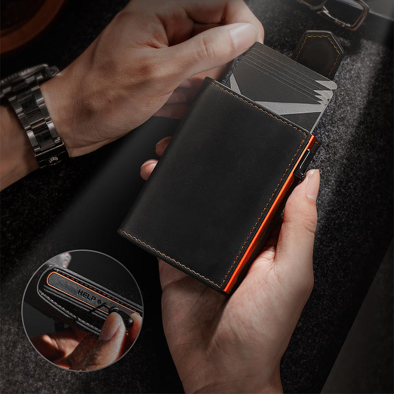 Leather Flip Wallet LoungeYard — product view 3