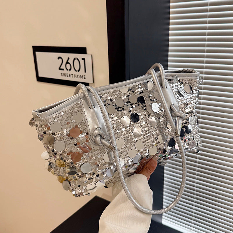 WoSparkling Sequin Handbag LoungeYard — product view 3