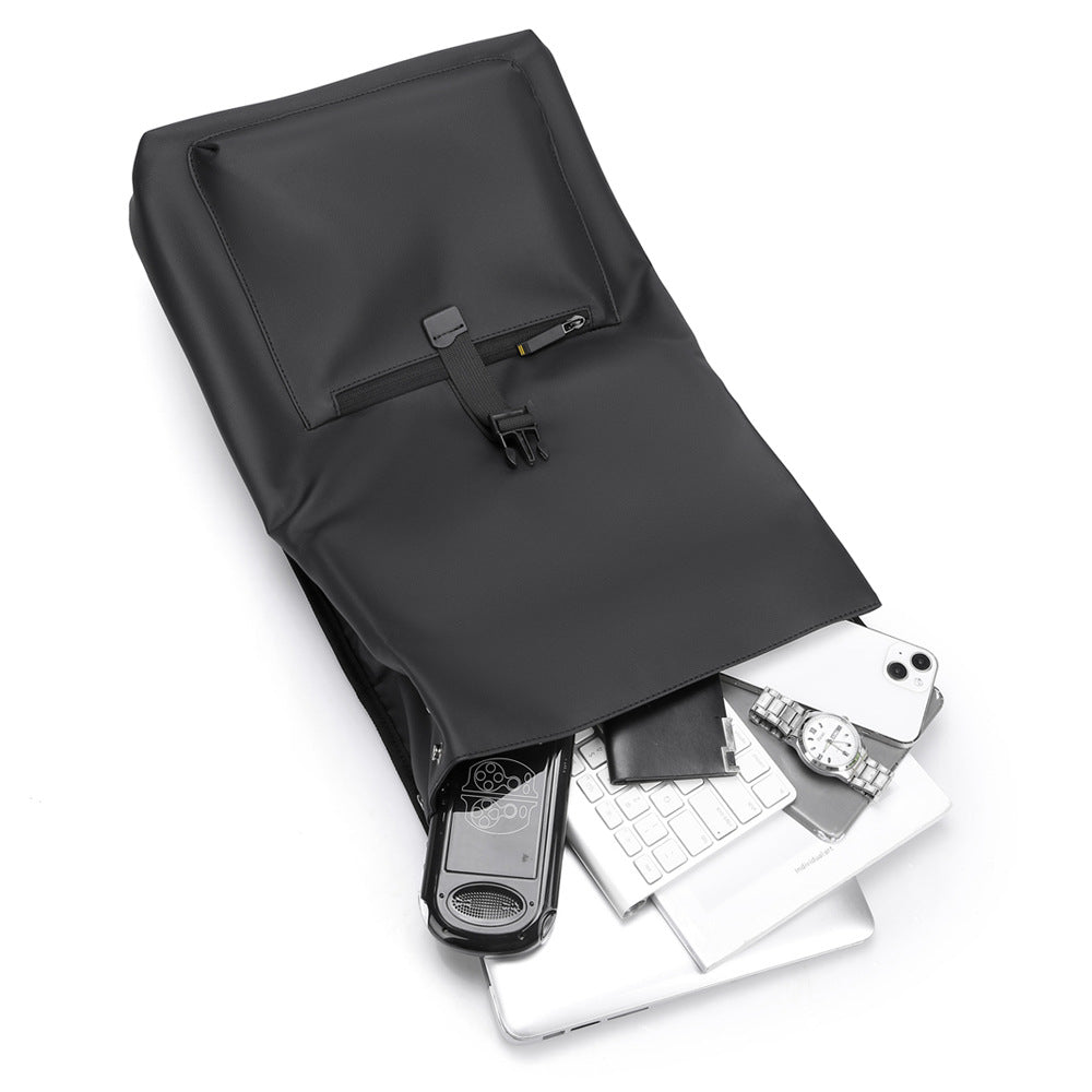 High-Quality and Waterproof Backpack with Innovative Rolltop System LoungeYard — product view 3