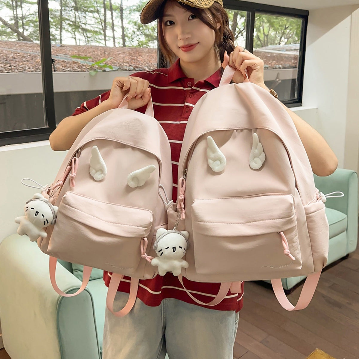 Cute Animal Design Backpack LoungeYard — product view 3