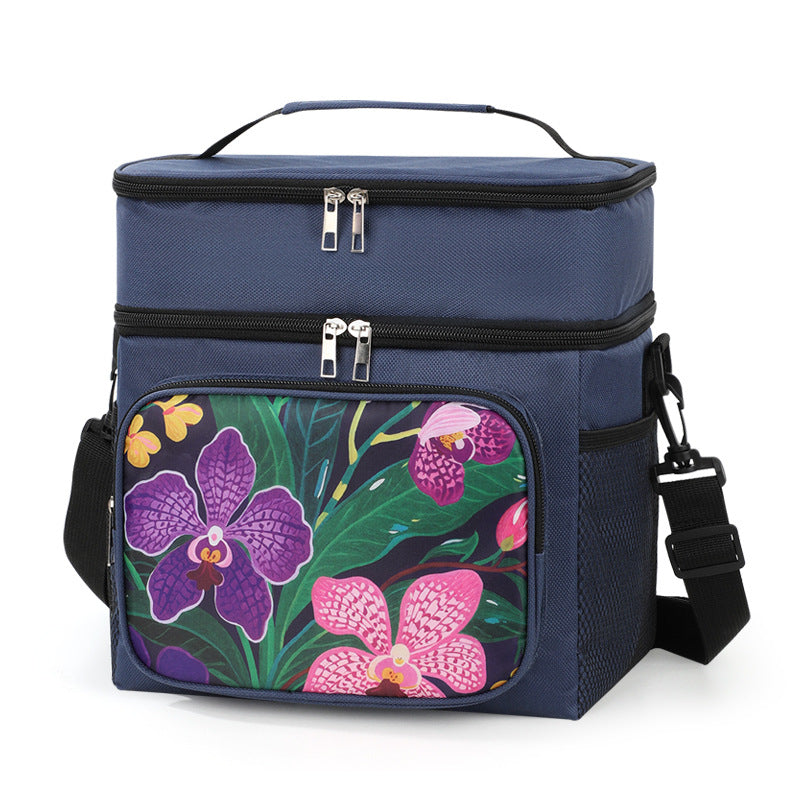 Stylish Floral Insulated Lunch Bag — product view 1