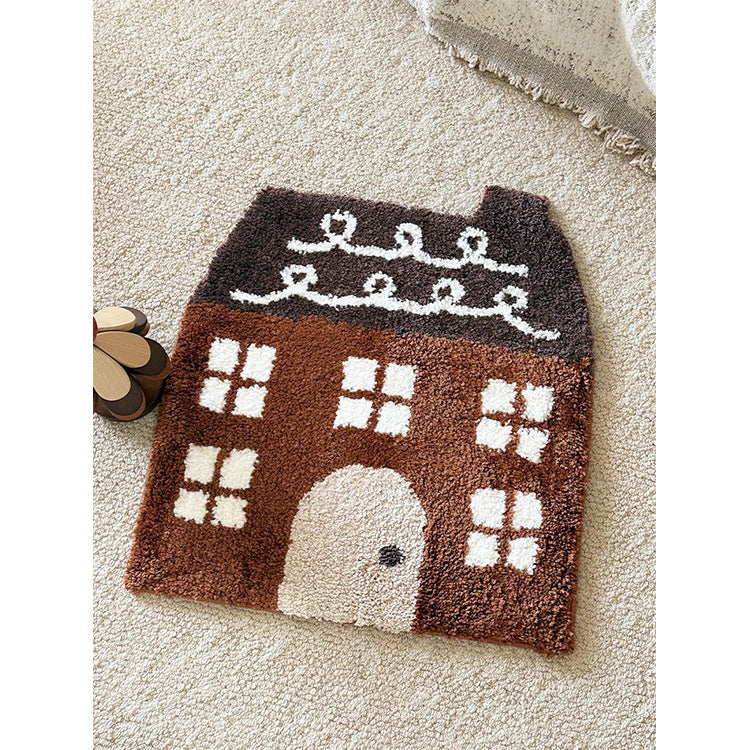 Whimsical House-Shaped Rug Bowlift — product view 7