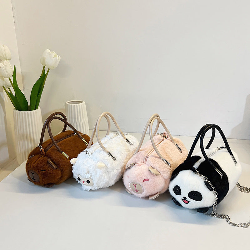 Plush handbag with animal design LoungeYard — product view 3