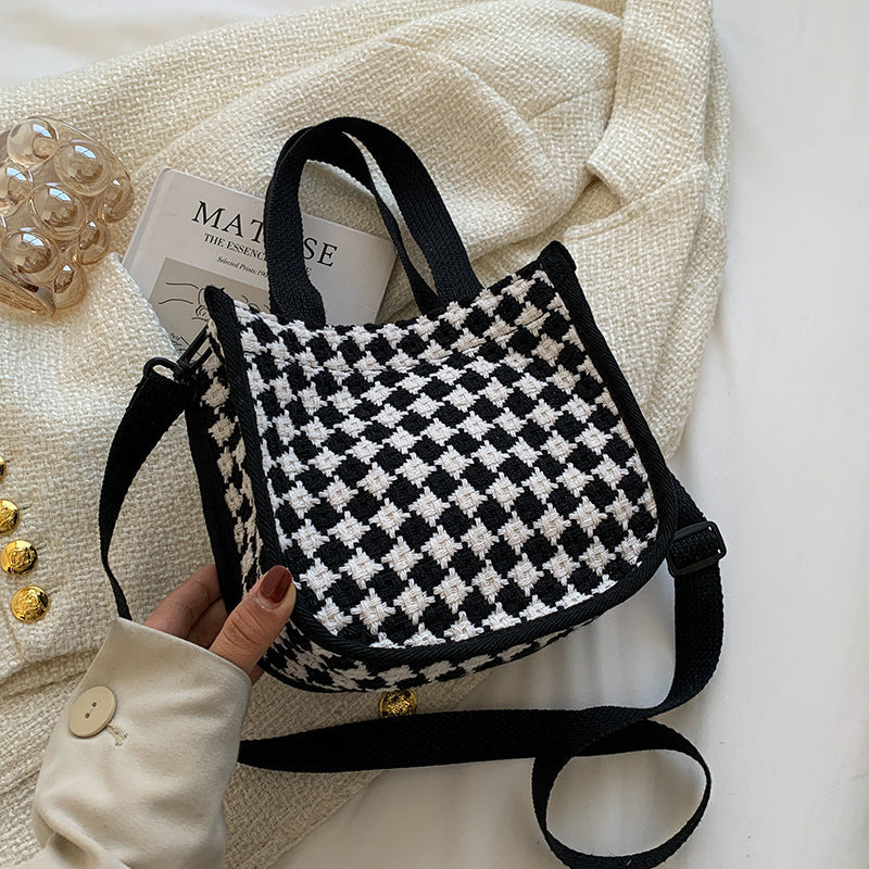 Checkerboard Pattern Handbag — product view 2