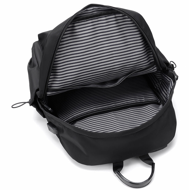 Multifunctional leisure backpack with multiple compartments and laptop compartment LoungeYard — product view 3