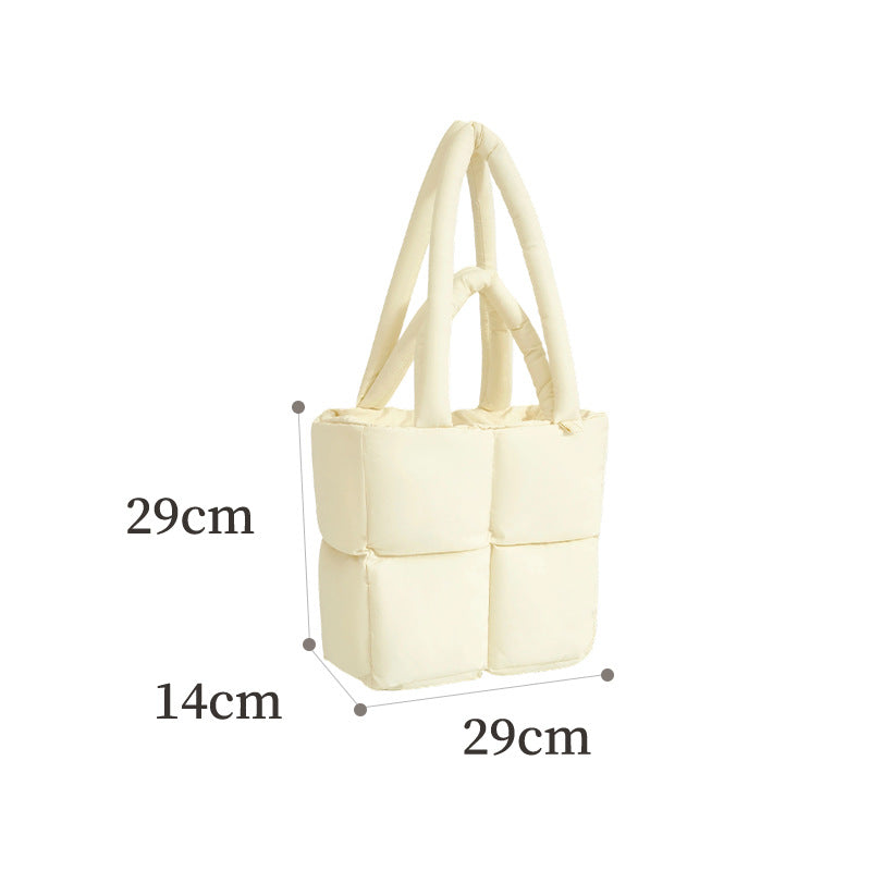 Quilted Puff Tote Bag LoungeYard — product view 7