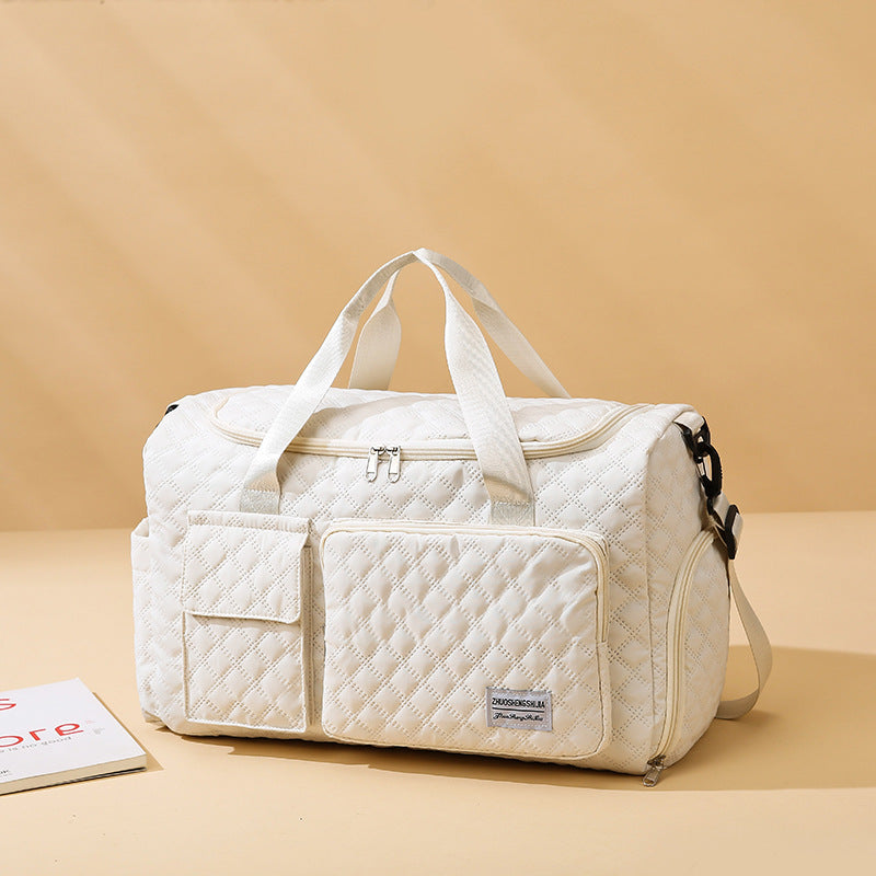 Premium Quilted Gym Duffel Bag — product view 1