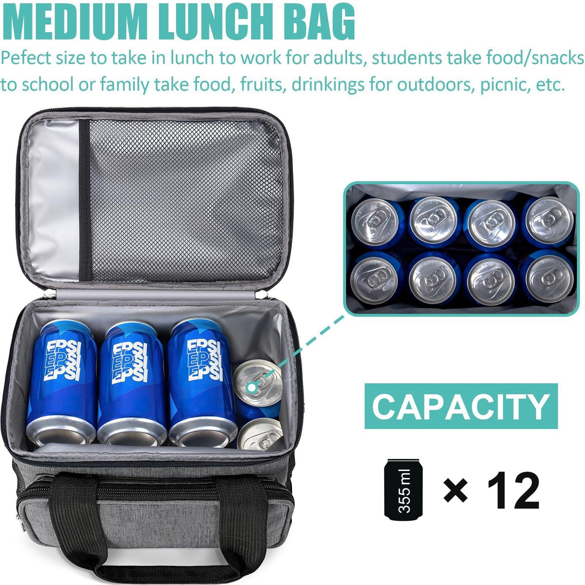Insulated Lunchbox LoungeYard — product view 2
