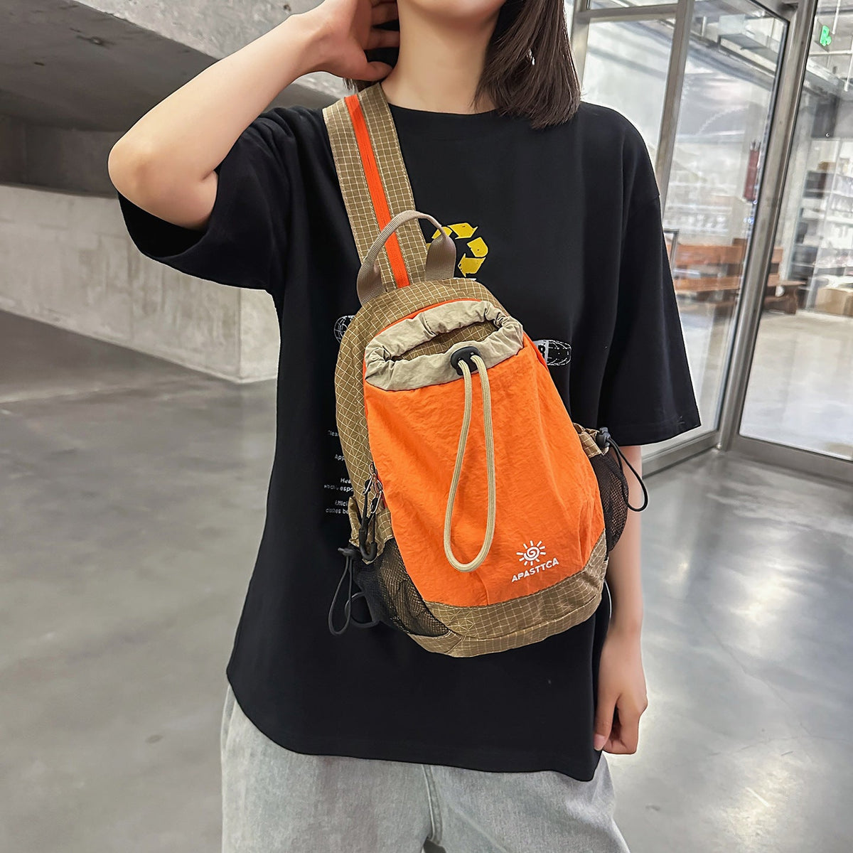 Compact Drawstring Backpack LoungeYard — product view 2