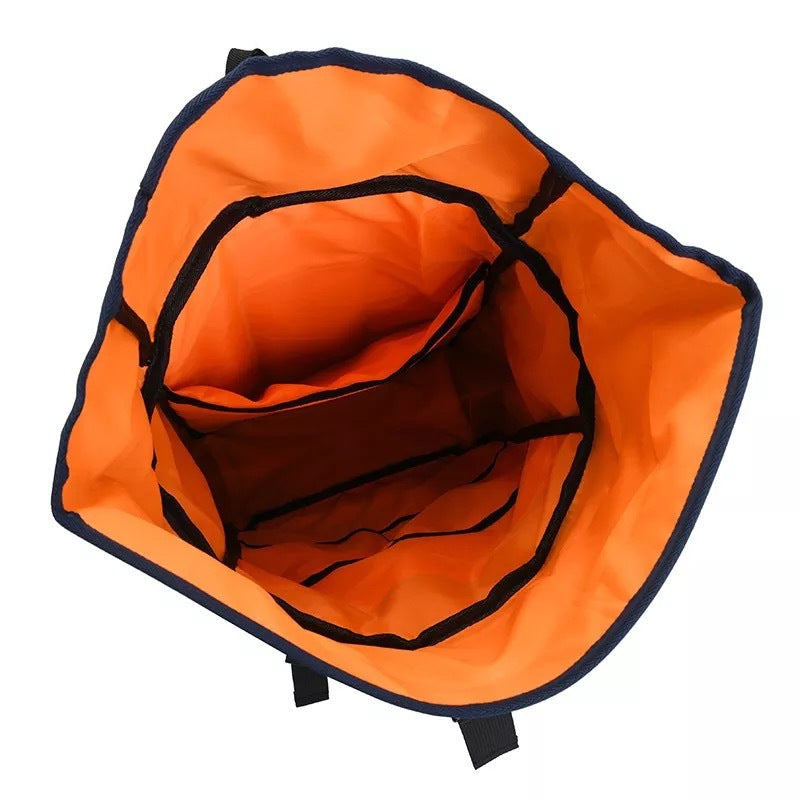 Modern rolltop backpack with multifunctional exterior pockets LoungeYard — product view 2