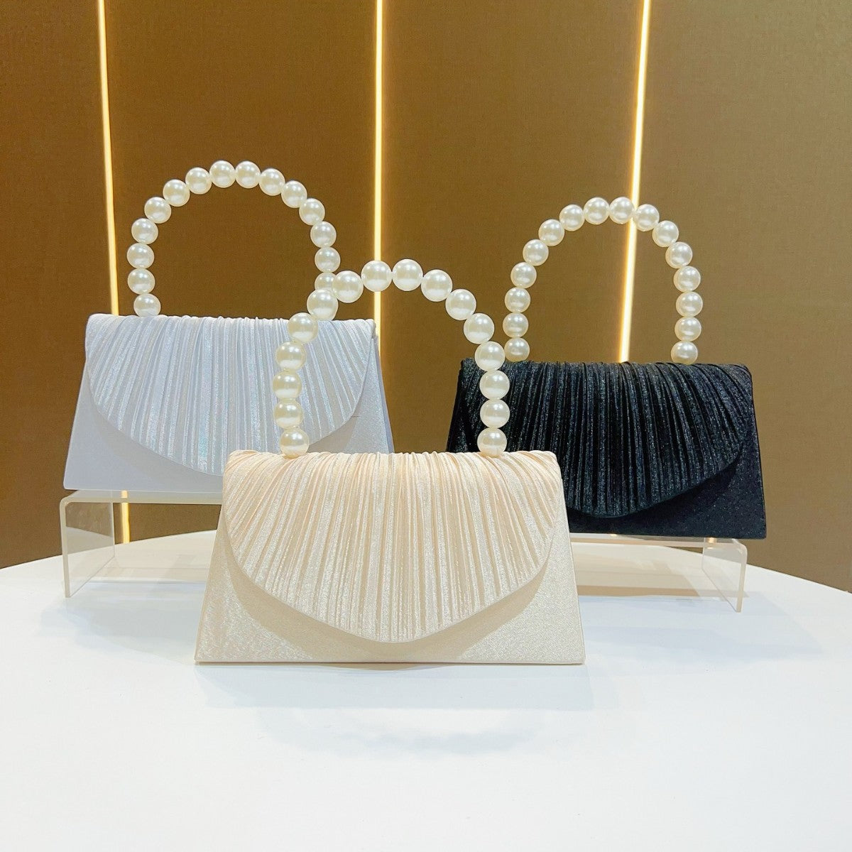 Elegant Pleated Evening Clutch — product view 4