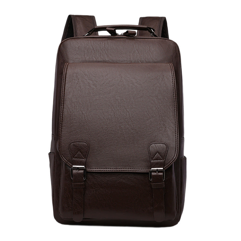 Stylish Leather Backpack LoungeYard — product view 3