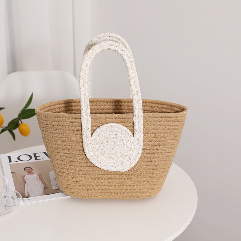 Decorative natural fiber bag LoungeYard — product view 3