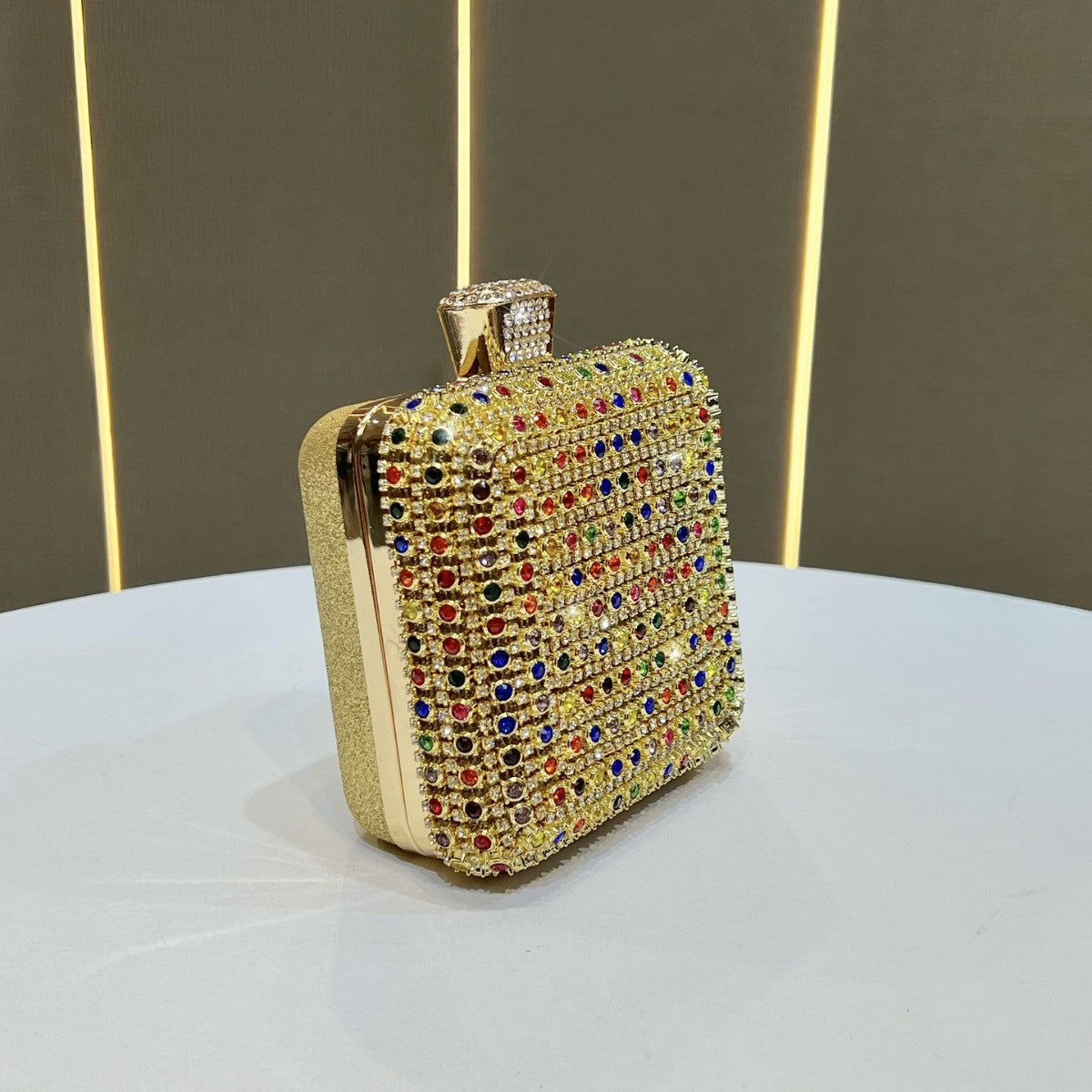 Glamorous Rhinestone-Embellished Clutch — product view 2