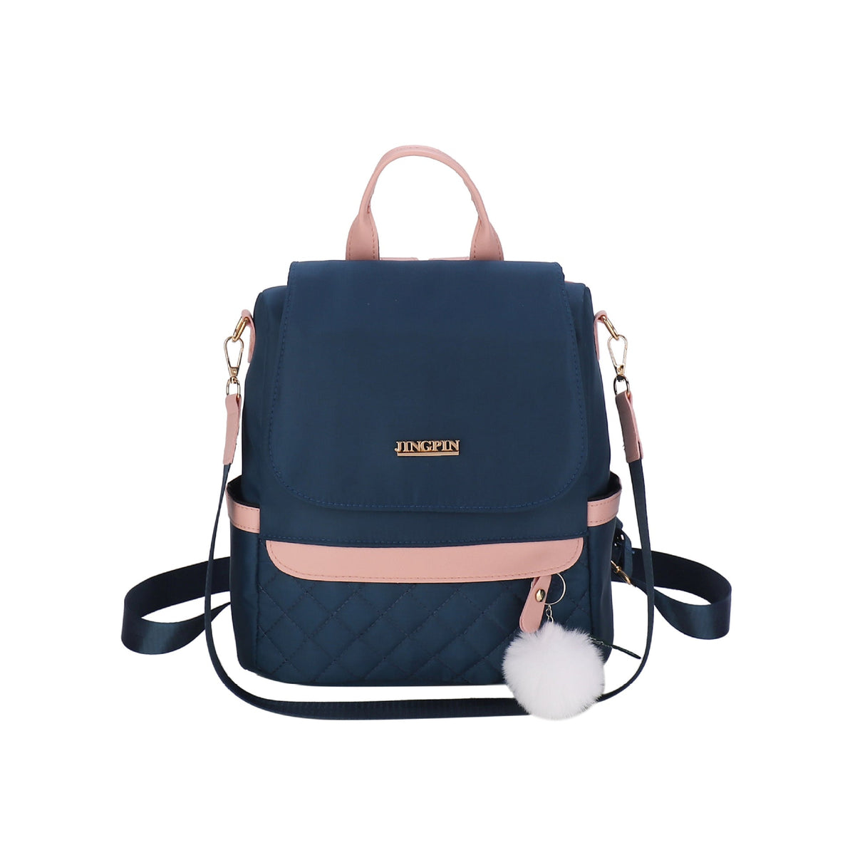 Quilted Multi-Compartment Backpack — product view 2