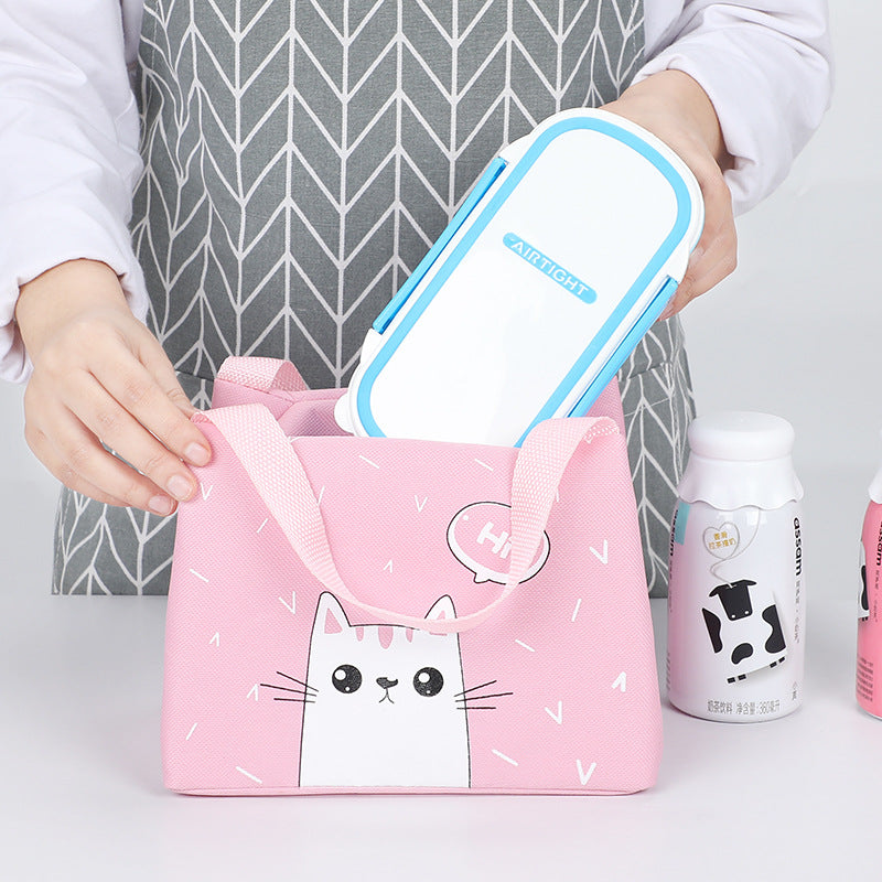 Cute Bear Print Insulated Lunch Bag LoungeYard — product view 4