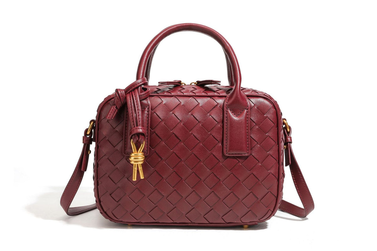 Textured Leather Boutique Handbag LoungeYard — product view 6