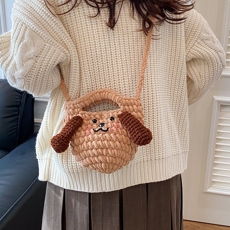 Cute Dog-Themed Crochet Handbag — product view 3