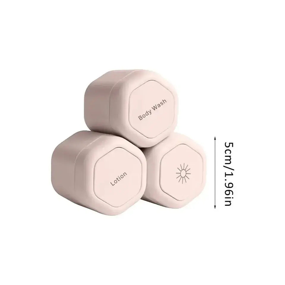 Leakproof Stackable Silicone Travel Toiletry Jars LoungeYard — product view 6