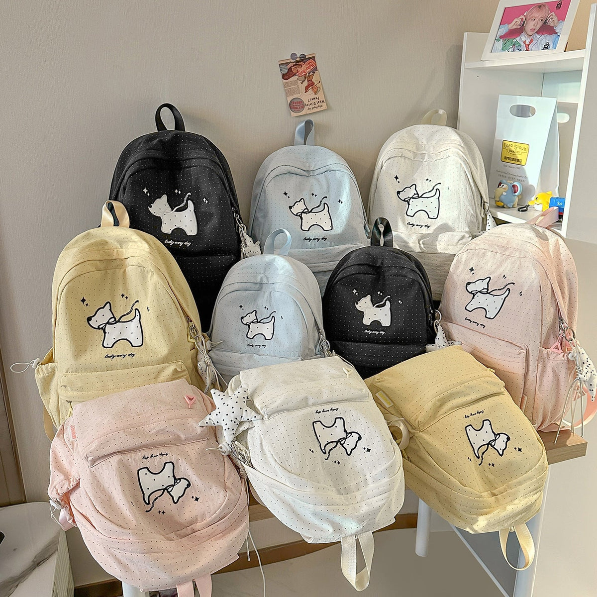 Casual Cute Character-Designed Backpack LoungeYard — product view 4