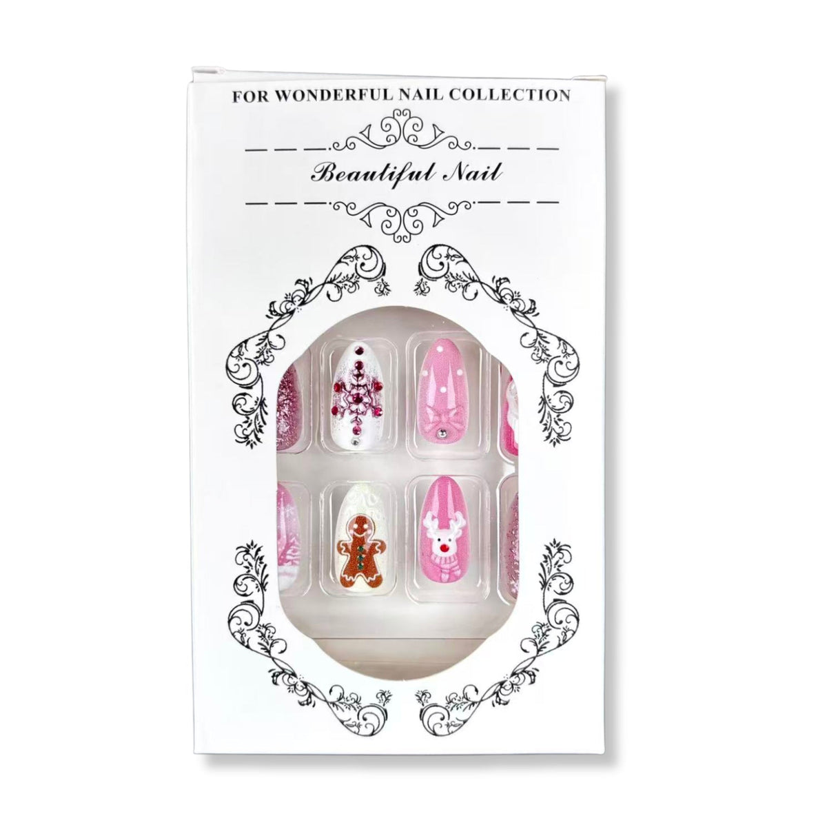 Festive Themed Press-On Nail Art Set — product view 4