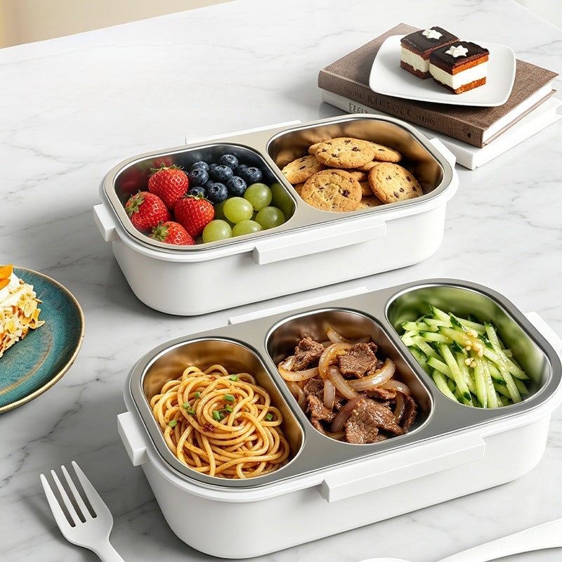Triple-Compartment Food Storage Container — product view 2