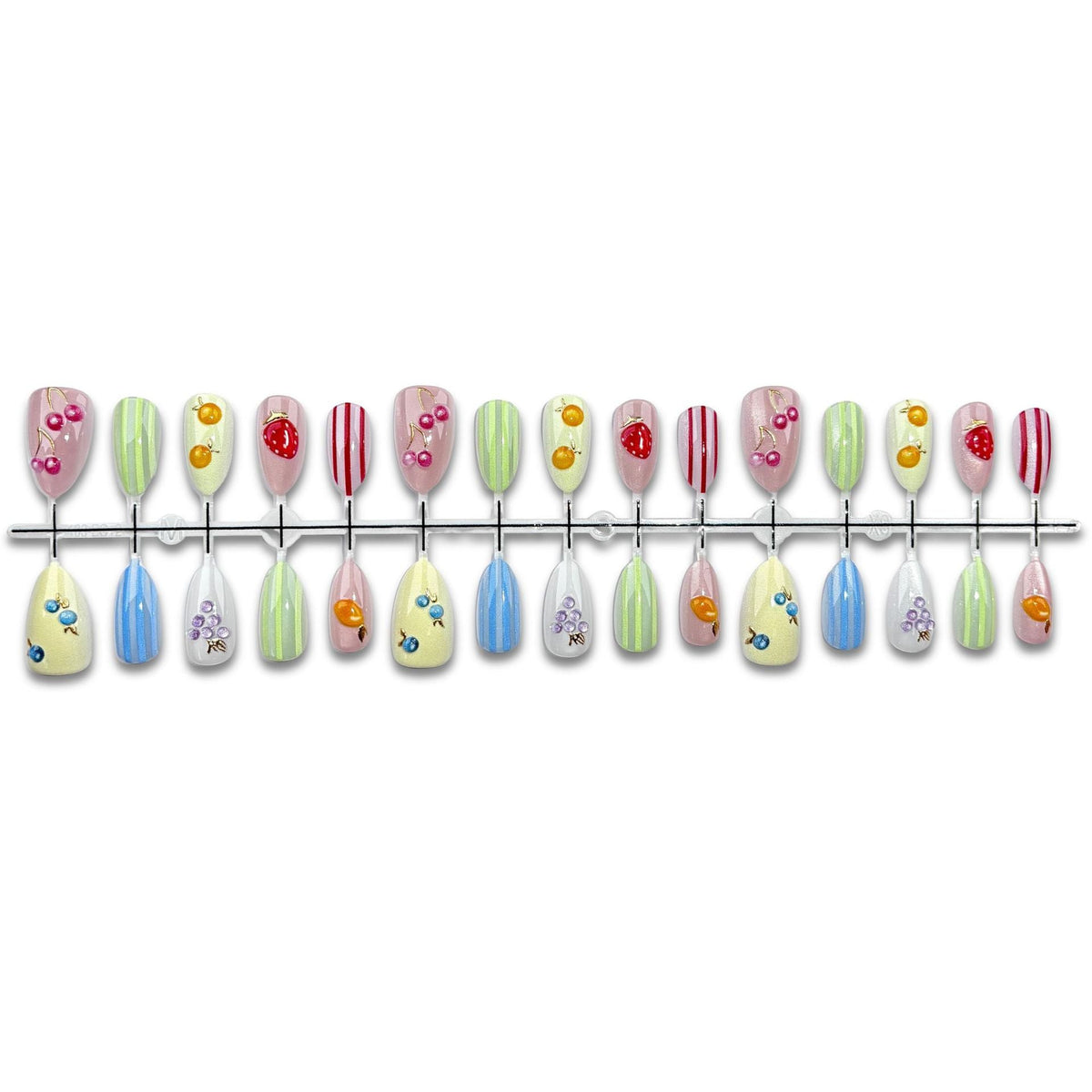 Artistic Fruit-Themed Press-On Nail Set — product view 2