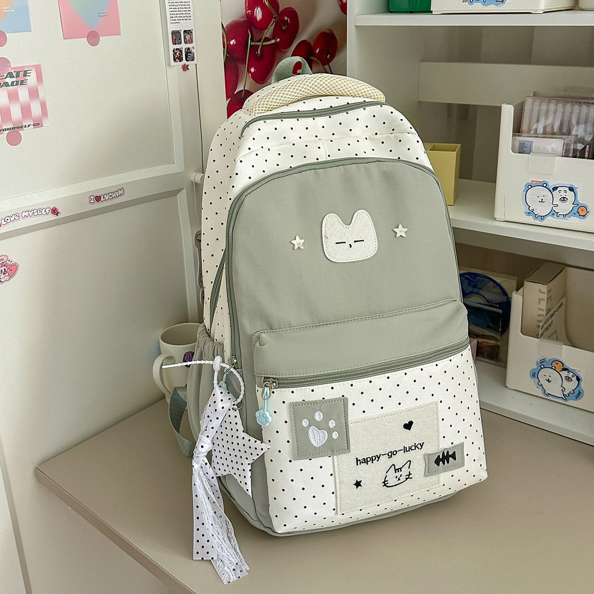 Playful Cat-Themed Backpack LoungeYard — product view 6