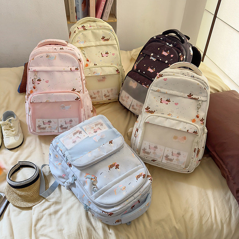 Fun Illustrated Pet-Themed Backpack LoungeYard — product view 4