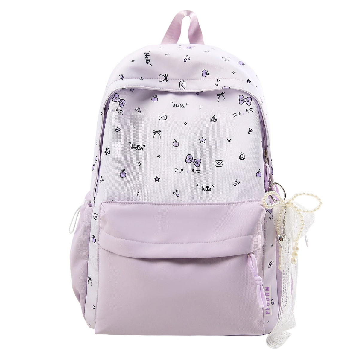 Playful Patterned School Backpack — product view 3