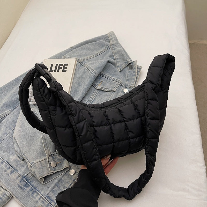 Padded Quilted Shoulder Bag — product view 2