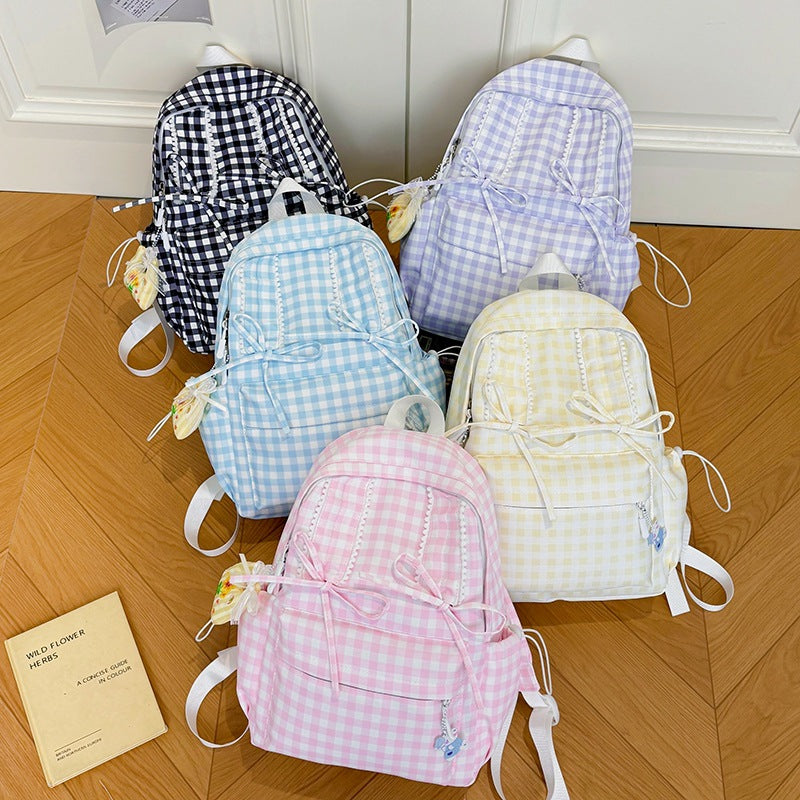 Playful Bunny-Ear Patterned Backpack LoungeYard — product view 4
