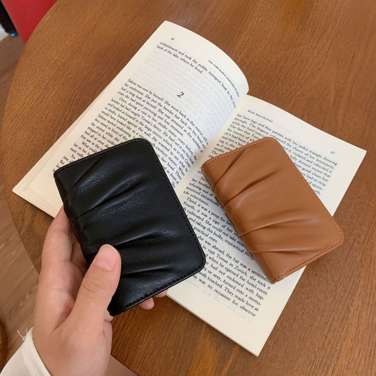 Compact Leather Cardholder — product view 6