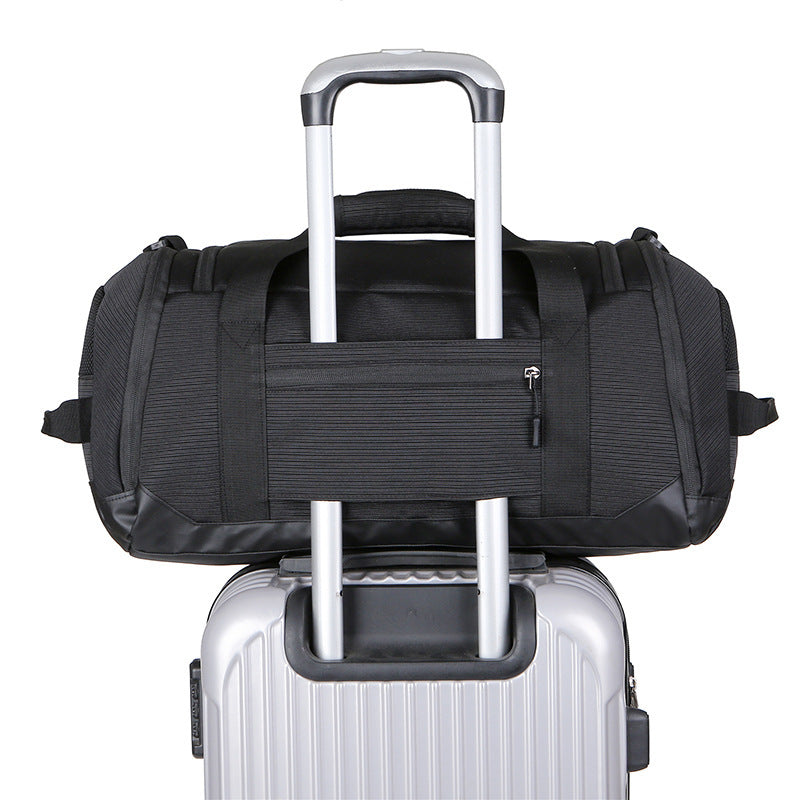 Spacious sports and travel bag with reinforced bottom LoungeYard — product view 3