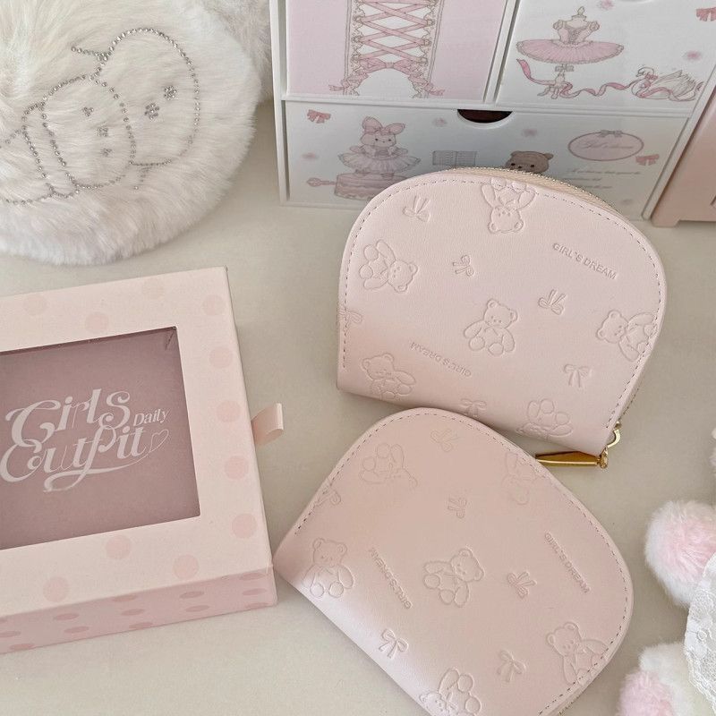Cute Cartoon-Embossed Mini Pouch LoungeYard — product view 2